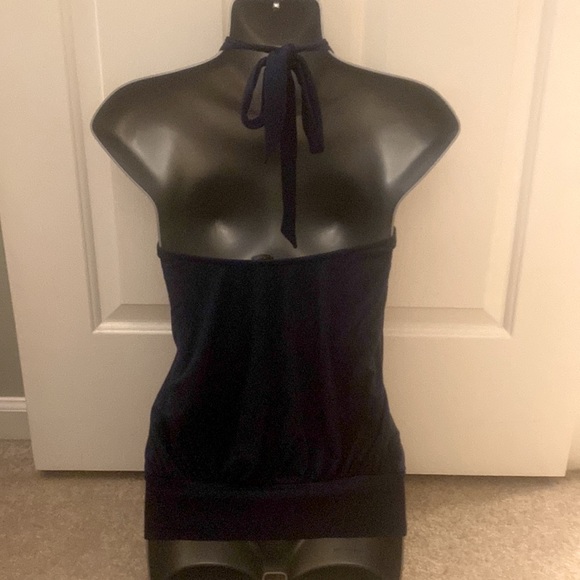 Vintage rhinestone collar halter top - Picture 5 of 6